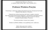 nekrolog prof. Wiesława Procyka